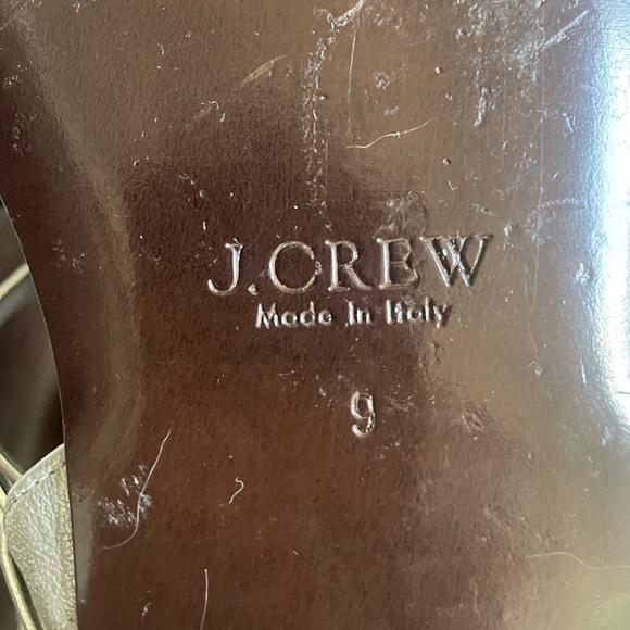 J. Crew Made in Italy Silver Gladiator Sandal - Picture 10 of 11